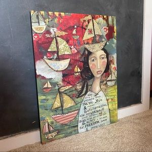 Kelly Rae Roberts Voyage Toward Truth Canvas Print
